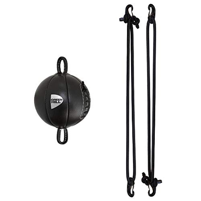 GREEN HILL Punching con Gomas Omega Veloz Cuero Piso A Techo Boxeo (Pulpos elásticos con Ganchos incluidos)