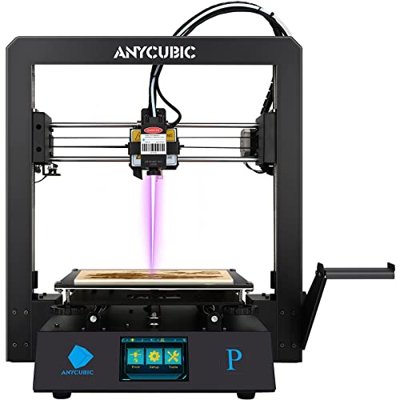 Impresora 3D Anycubic Mega Pro, Impresora 3D y Grabado Láser, Máquina FDM 2 En 1, Tamaño De Impresión 210 × 210 × 205 Mm (Tamaño De Grabado 220 × 140 