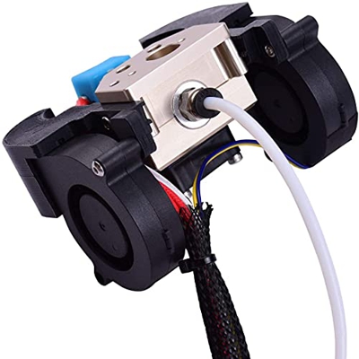 Full Assembled Extruder Hotend Kit with Aluminum Heating Block 0.4mm Nozzle Cooling Fan for Ender 3 Pro 3D Printer 3D Printing Accessories (Color : 24