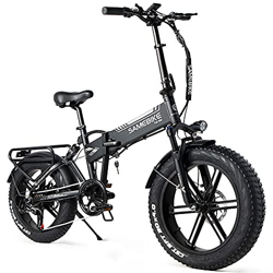 SAMEBIKE Fat Bike Bicicleta Electrica Montaña de 20 Pulgadas Bicicleta Eléctrica Plegable con Batería de 48 V 10AH, Neumático Gordo Bicicleta de Monta precio