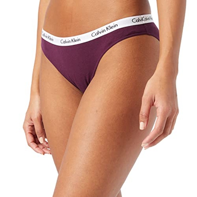 Calvin Klein Bikini Estilo Ropa Interior, Grape Glimmer, M para Mujer