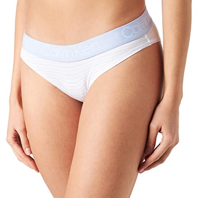 Calvin Klein Bikini Estilo Ropa Interior, Feeder Stripe_River, M para Mujer