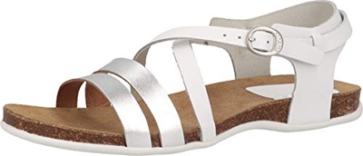KICKERS Anatomium, Sandalia Unisex Adulto, Blanco Plata Sem Blanca 3, 37 EU