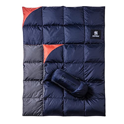OneTigris Manta de plumón plegable para 3 estaciones, para 1 persona, para exterior, de viaje, 195 x 135 cm, de 5 a 25 ℃, para camping, caza, senderis