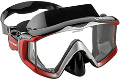 Cressi Liberty Máscara de Buceo, Apnea y Snorkel, Unisex Adulto, Negro/Rojo/Silver, Talla Única en oferta