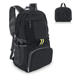Welltop Mochila Plegable, 35L Senderismo Mochila Mochila Mochila Liviana Impermeable para el día de Viaje Mochila para Hombres Mujeres Niños Al Aire L características