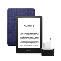 Kindle Paperwhite Essentials Bundle con Kindle Paperwhite (8 GB, sin publicidad), Funda de Tela de Amazon y Cargador Amazon PowerFast (9 W) características