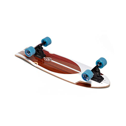 HYDROPONIC Surfskate Completo | Modelo Fish 31,5" Classic 2.0 White/ Brown | 7 Láminas de Madera Canadian Hard Rock Maple | Distancia Entre Ejes: 17,2 características