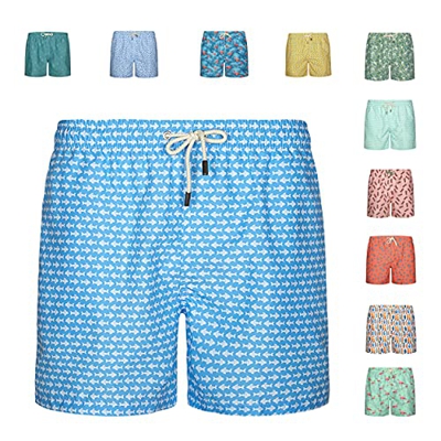 Blue coast yachting Bañador Hombre Estampado Secado Rápido