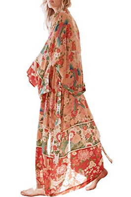 YouKD Kimono Suelto de Verano Playa Bohemia Vestido de Bikini Cárdigan Talla Grande para Mujer