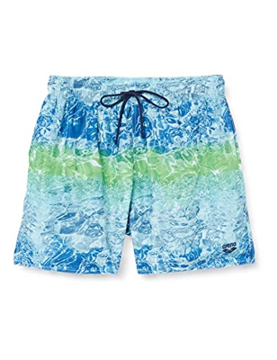 ARENA M Fundamentals Allover Boxer Swim Trunks, Multicolor, Mens