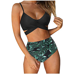 Mujer Bikini 2021 Nuevo Trajes de Baño Mujer Dos Piezas Moda Ropa de Playa Conjunto de Bikinis impresión Verano Sexy Push up Bikini Tankinis Cómodo Có características