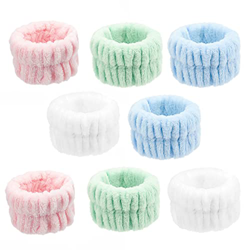 LUTER 4 Pares Banda de Lavado Venda SPA Muñequeras Absorbentes para Mujeres Niñas en oferta