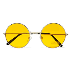 Oblique Unique® Gafas de sol estilo hippie John Lennon, estilo retro, para fiestas de los años 60 y 70, accesorio para carnaval, hombre y mujer (amari en oferta