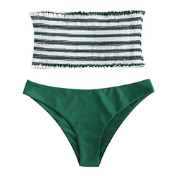 ZAFUL Traje de Baño Bikini Bandeau con Relleno a Rayas Mujer 2019 Verano en oferta