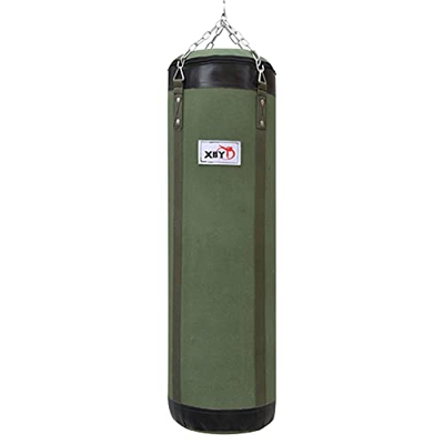Vecksoy Saco de boxeo con diferentes longitudes y relleno de saco de boxeo con cadena giratoria, equipo de boxeo para Muay Thai, Kickboxing (verde)