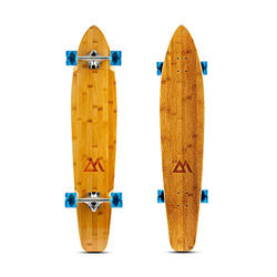 Magneto 44 Pulgadas kicktail Crucero Longboard monopatín | Bambú y Cubierta de Arce Duro | Hecho para Adultos, Adolescentes y niños (Azul) características