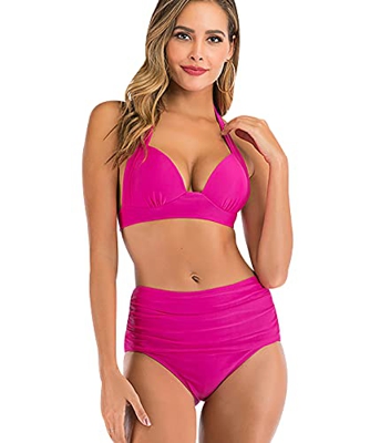 Bikinis Talle Alto Rayas Mujer Push Up Bañadores Mujer Bañador Natacion Mujer Tankini Gordita Conjunto Bikini Flores Playa Cintura Alta Talle Grande T