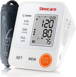 sinocare Tensiómetro de Brazo, Tensiometro Digital Automática de la Presión Arterial y pulso de Frecuencia Cardíaca Detección, Aparato Tensión Arteria precio