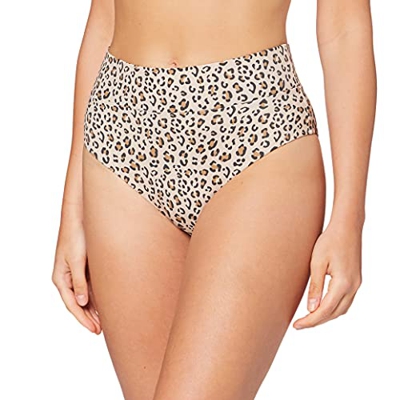 Iris & Lilly Auk10906 Parte Inferior de Bikini, Leopardo, 48