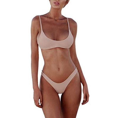 heekpek Bikini Mujer Traje de baño Ropa de baño Conjuntos Push up con Relleno Bikini Bandeau para Mujer Vendaje brasileo Ropa de Playa Cintura Baja 20