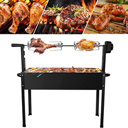 BITOWAT Barbacoa de carbón portátil, completamente automática Dual-Purpose, estufa con horquilla eléctrica de cocción y cocción red recargable para Ca precio