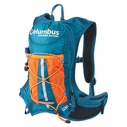 COLUMBUS Izki 4 L | Mochila de Hidratacion para MTB, Rutas en Bici Trekking o Trail Running con Elementos Reflectantes y Silbato de Seguridad. Incluye características