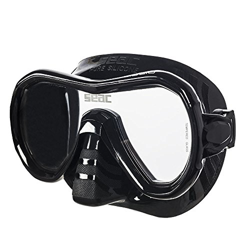 Seac Giglio, Máscara a lente única para Buceo y Snorkeling, Unisex Adultos, negro, Regular en oferta