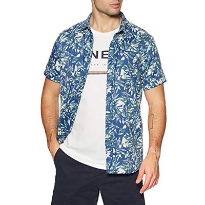 O'Neill Lm Vert Stripe S/Slv Shirt, Camiseta para Hombre, Blanco (1900 White AOP), L