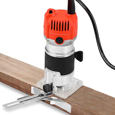 Fresadora de Madera Rebajadora Eléctrica, Pequeña Carpinteros Herramienta Fresadora Enrutador de Borde Carpinteros, para La Superficie de Madera Trata