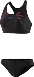 Speedo Bikini-68-12596F228 Bikini, Black/Beautiful Blue/Elec Pink, 40 para Mujer precio
