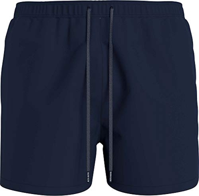 Calvin Klein Cordón Mediano Bañador para Hombre, Black Iris, S