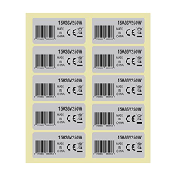 10 pegatinas para motor de entrenamiento medio: 10 A, 48 V, 250 W, motor impermeable, 4,2 x 2,1 cm, motor CE, etiquetas compatibles con BAFANG BBS02B  precio
