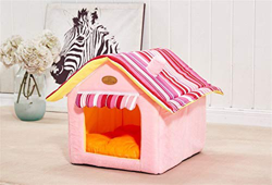 Caseta de Perro, Perrito de la perrera interior suave mascota perro extraíbles Tapa Mat camas casa del perro for Tent Pequeña Mediana Perros gatos dom características