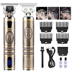 WARMTUYO Cortapelos Hombre, Maquina Cortar Pelo Profesional, Cortadora de Pelo Carga USB, Recortadora de Cabello con Pantalla LED y 4 Peines Limitados precio