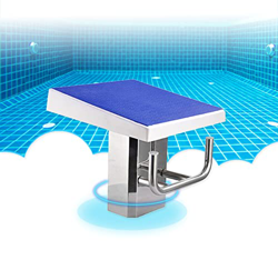 Trampolín Antideslizante para Piscina de Acero Inoxidable, Trampolín Competición de Natación, Base Cuadrada de Acero, para Piscinas Cubiertas Al Aire  en oferta