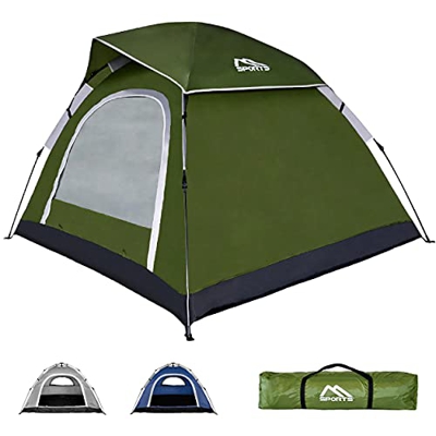Tienda de campaña prémium Pop Up para 2-3 personas, resistente al agua, resistente al viento, color verde oliva