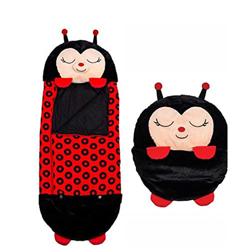 HJK Saco de DormirpPara NiñOs, 2 en 1 Animales De Dibujos Animados Saco de Dormir para NiñOs con Almohada Animal de Peluche, Almohada CáLida para la S en oferta