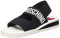Love Moschino Sandali Elastic Bicolor, Mujer, Negro, 37 EU características