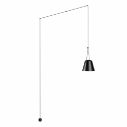 LEDS-C4 Attic colgante cónico descentrado negro en oferta