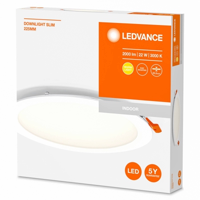 LEDVANCE Recess Slim empotrada LED Ø22cm 3000K