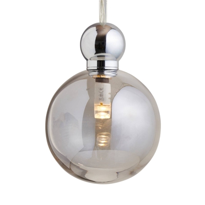 EBB & FLOW Uva M colgante, bola plata gris humo