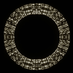 Corona de Navidad LED, negro, 2.000 LEDs, Ø 75cm características