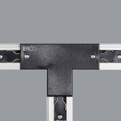 ERCO conector trifásico en T izquierda negro precio