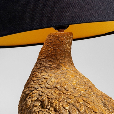 KARE Animal Duck lámpara de mesa pantalla textil