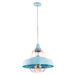 Lámpara colgante Thumby, menta/oro en oferta