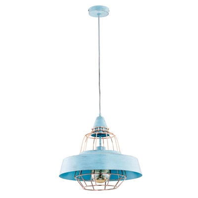 Lámpara colgante Thumby, menta/oro