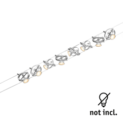 Paulmann Cardan sobre cable 8 luces cromo mate precio