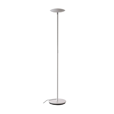 Lámpara pie LED Bermuda, cabeza inclinable, blanco