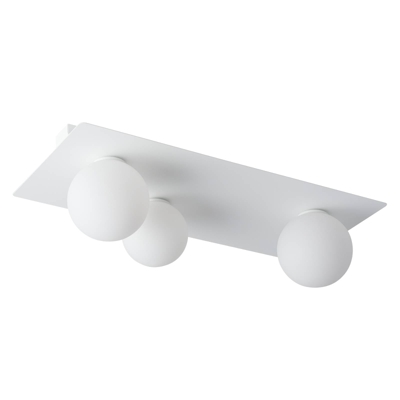 Plafón Firn, angular, 3 luces, blanco